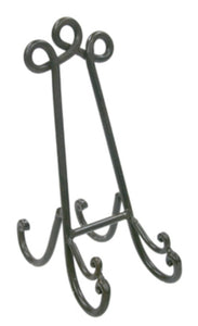 Iron plate stand dark brown - large
