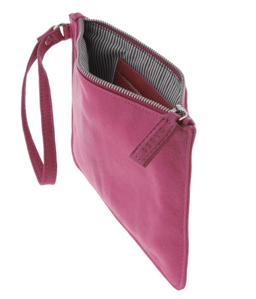 Queens Leather Pouch  - Pink