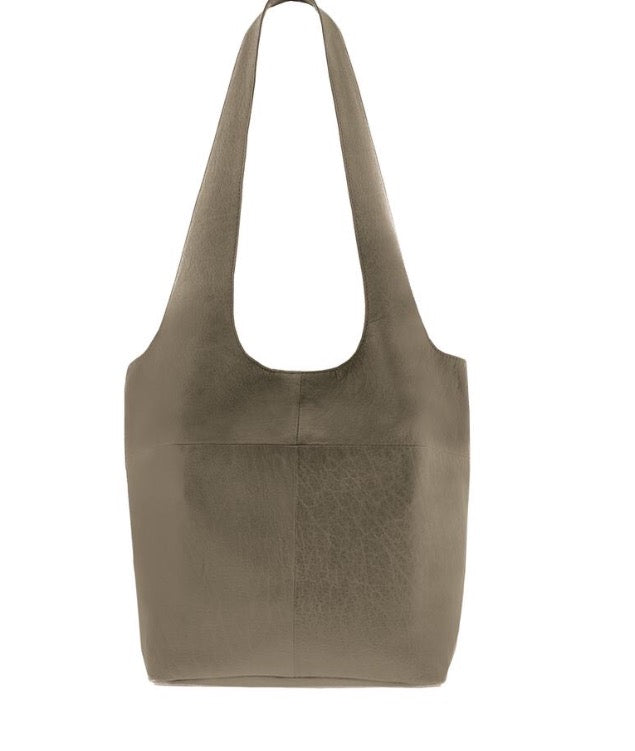 Soft Leather Tote - Olive
