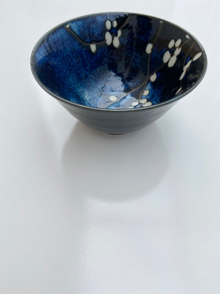 Japanese Blue/White Blossom Bowl- Small