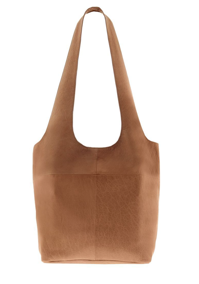 Soft Leather Tote - Tan