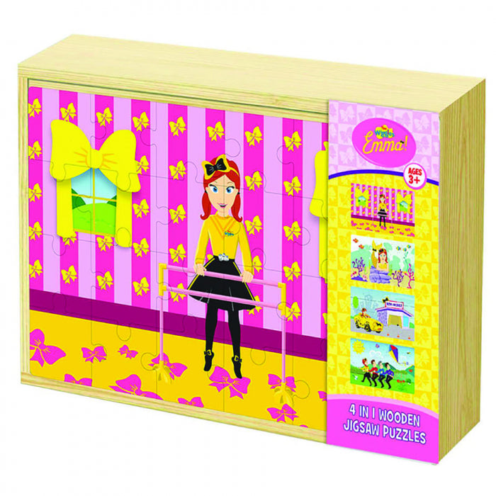 THE WIGGLES EMMA 4 IN 1 WOODEN PUZZLE