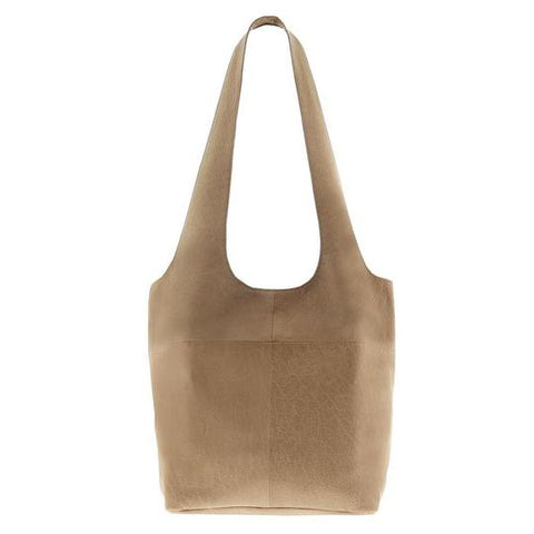 Soft Leather Tote - Camel