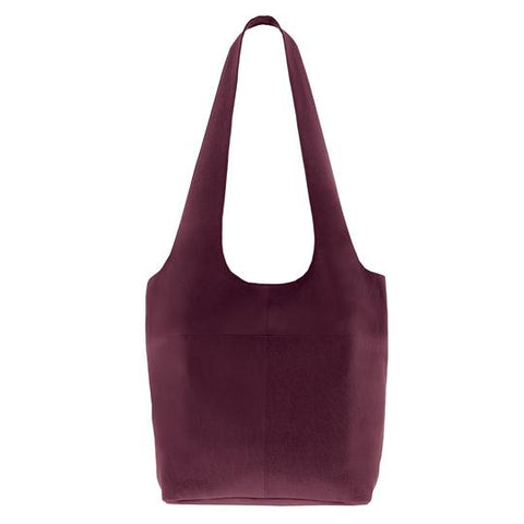 Soft Leather Tote - Port